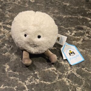 Jellycat Amuseables Fluffy White Snowball
